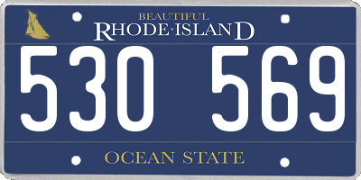 RI license plate 530569
