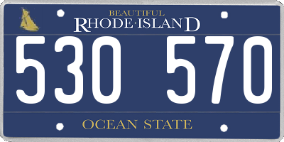 RI license plate 530570