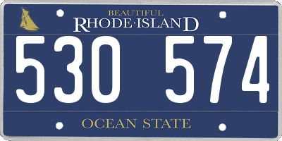 RI license plate 530574