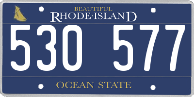 RI license plate 530577