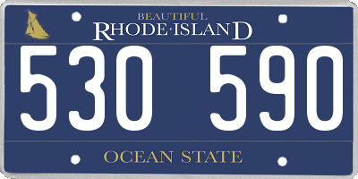 RI license plate 530590