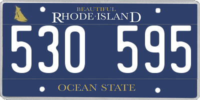 RI license plate 530595