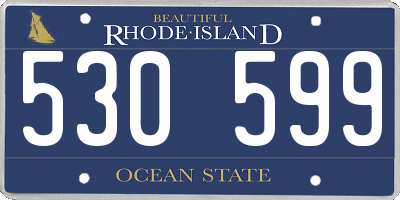 RI license plate 530599