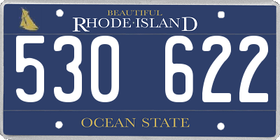 RI license plate 530622