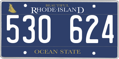RI license plate 530624