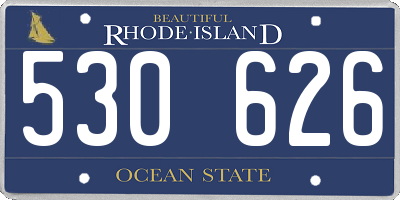RI license plate 530626