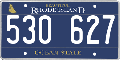 RI license plate 530627