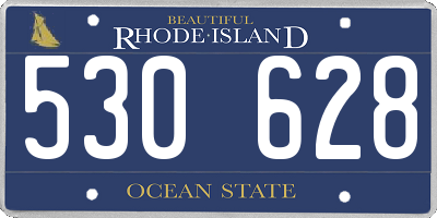 RI license plate 530628