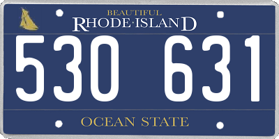 RI license plate 530631