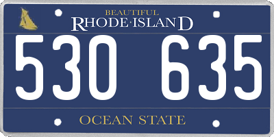 RI license plate 530635