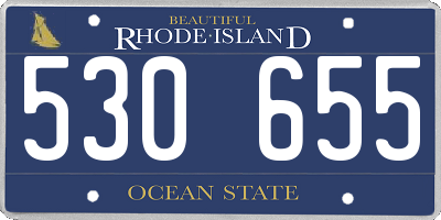 RI license plate 530655