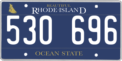 RI license plate 530696