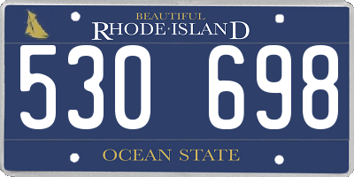 RI license plate 530698