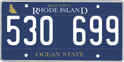RI license plate 530699