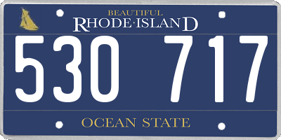 RI license plate 530717