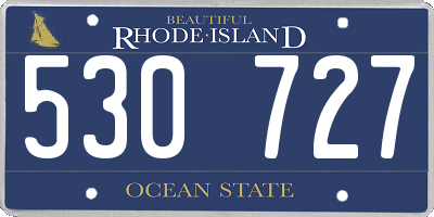 RI license plate 530727