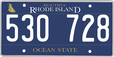 RI license plate 530728