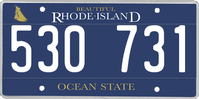 RI license plate 530731