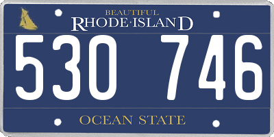 RI license plate 530746
