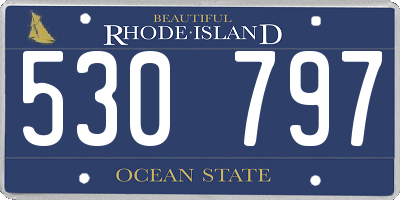 RI license plate 530797