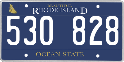 RI license plate 530828