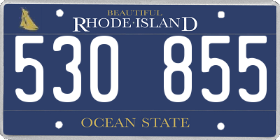 RI license plate 530855