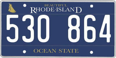 RI license plate 530864