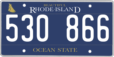 RI license plate 530866