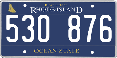 RI license plate 530876