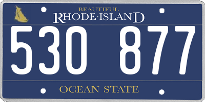 RI license plate 530877