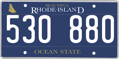 RI license plate 530880