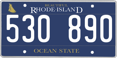 RI license plate 530890