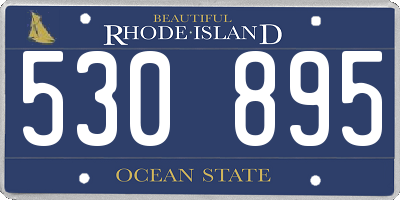 RI license plate 530895