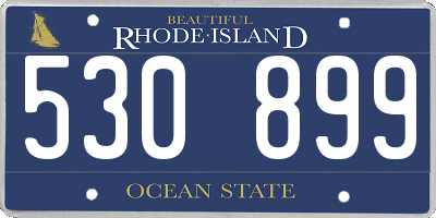 RI license plate 530899