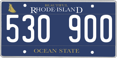 RI license plate 530900