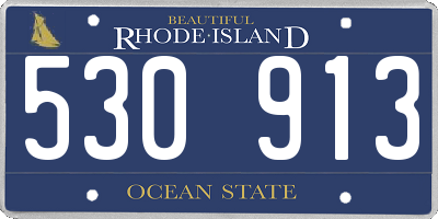 RI license plate 530913
