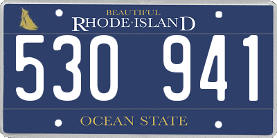 RI license plate 530941
