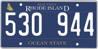 RI license plate 530944