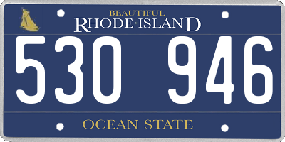 RI license plate 530946
