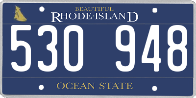 RI license plate 530948