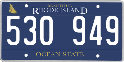RI license plate 530949