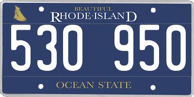 RI license plate 530950
