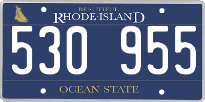RI license plate 530955