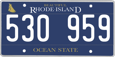 RI license plate 530959