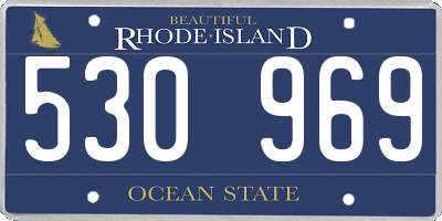 RI license plate 530969