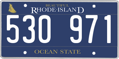 RI license plate 530971
