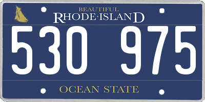 RI license plate 530975