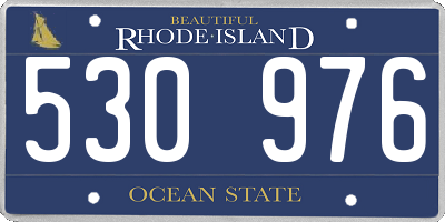 RI license plate 530976