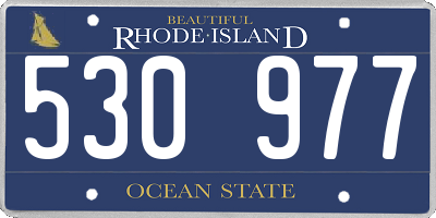 RI license plate 530977