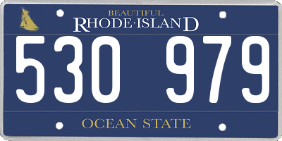 RI license plate 530979